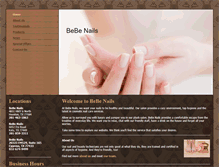 Tablet Screenshot of bebe-nails.net